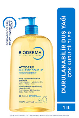 Atoderm Shower Oil Kuru Cilt Nemlendirici ve Besleyici Duş Yağı Niasinamid Bebek Çocuk Yetişkin 1 Lt ürün fotoğrafı