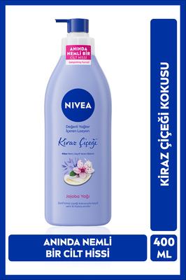 Değerli Yağlar Içeren Nemlendirici Vücut Losyonu 400ml, Kiraz Çiçeği, Jojoba Yağı, Kuru Cilt Tipleri ürün fotoğrafı