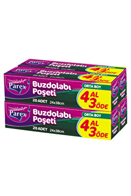 Buzdolabı Poşeti 4 Al 3 Öde Orta Boy ürün fotoğrafı