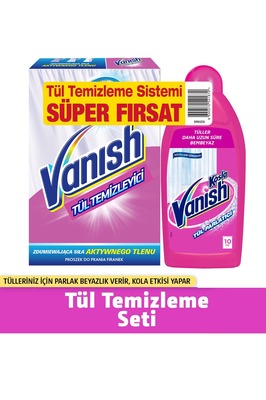 Tül Temizleyici Set ( Toz 400 gr + Parlatıcı 450 ml ) ürün fotoğrafı