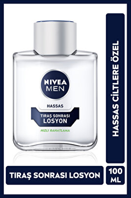 MEN Erkek Hassas Ciltler İçin Tıraş Sonrası Losyon 100ml, Anında Rahatlama, Yatıştırıcı,Nemlendirici ürün fotoğrafı