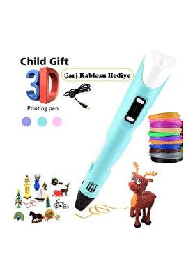 3D Yazıcı Kalem 3 Renkli PLA/ABS Filamentler 3D Çizim Yazıcısı Çocuklar/Yetişkinler ürün fotoğrafı