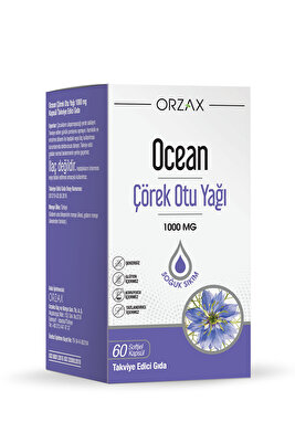 Orzax Çörek Otu Yağı 1000mg 60 Kapsül ürün fotoğrafı
