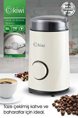 Kspg-4812 Kahve ve Baharat Öğütücü – 50g Kapasiteli, Paslanmaz Çelik ürün fotoğrafı