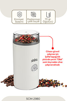 SCM-2980 Kahve ve Baharat Öğütme Makinesi ürün fotoğrafı