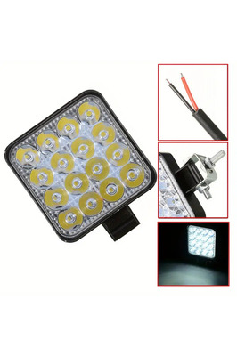 6 Adet 16 Led Kare Off Road Traktör Sis Fari Sis Lambasi Çalisma Lambasi Projektör ürün fotoğrafı