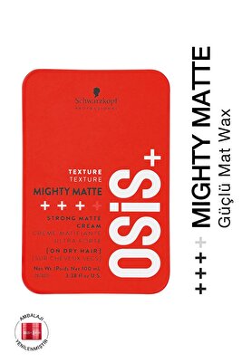 Mighty Matte Güçlü Tutucu Mat Wax 85 ml | Orta Tutuş Güçlü Doku Mat Bitişli Wax Krem ürün fotoğrafı