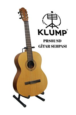 Prs-01 Sap Dayamalı Profesyonel Gitar Sehpası - Gitar Standı Siyah Renk ürün fotoğrafı