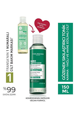 Arındırıcı Gözenek Sıkılaştırıcı Tonik-Süksinik Asit&Çinko-Sebo Active Clear Botanik Kompleks 150 ml ürün fotoğrafı