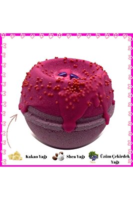Romantika Köpüren Banyo Topu 240 gr (TENİS TOPU BÜYÜKLÜĞÜNDE), Banyo Bombası & Kakao Yağlı Sos ürün fotoğrafı