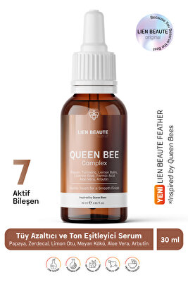 Kraliçe Arı Kompleks Tüy Azaltıcı ve Ton Eşitleyici Serum Formik Asit Papaya Zerdeçal Limon Otu ürün fotoğrafı