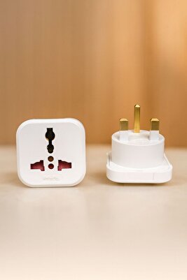 2 Adet Türk Elektrik Prizini Dubai Prizine Çeviren G Tipi Priz Dönüştürücü Başlık ürün fotoğrafı