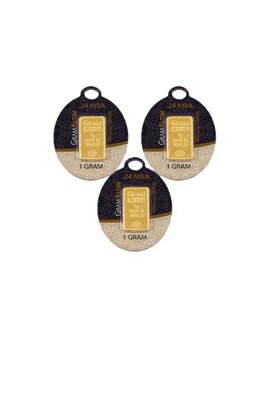 AgaKulche 1 gr 3 Adet 995 24 Ayar Külçe Altın ürün fotoğrafı