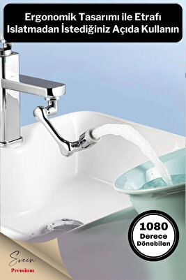 1080 Derece Dönebilen Pratik Robotik Kol Musluk Başlığı Uzatma Aparatı Tüm Bataryalar Ile Uyumlu ürün fotoğrafı