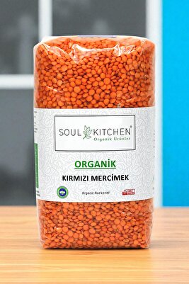 Organik Kırmızı Mercimek 750gr ürün fotoğrafı