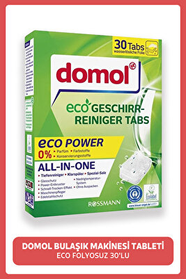 Bulaşık Makinesi Tableti Eco 30'lu 1 Adet ürün fotoğrafı