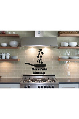 Ahşap Siyah Dekoratif Tava Mutfak Duvar Süsü Dekoru 50*45 Cm ürün fotoğrafı