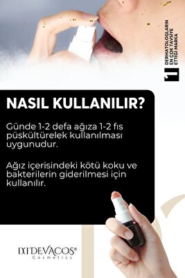 Premium Ağız Kokusu Önleyici Sprey Ağız Kokusu Spreyi 50ml Anında Ağız Kokusu Giderici 8 ürün fotoğrafı