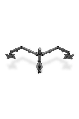 Sıkıştırmalı Ikili Monitör Tutucu 17-32", 2 x 8 kg (Maks.), Siyah ürün fotoğrafı