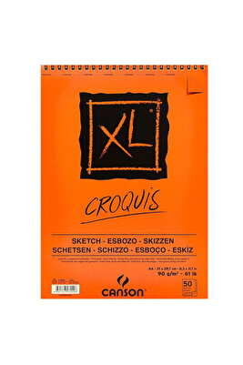 Croquıs XL Eskiz 90 GR Üsten Spiralli A4 50 YP ürün fotoğrafı