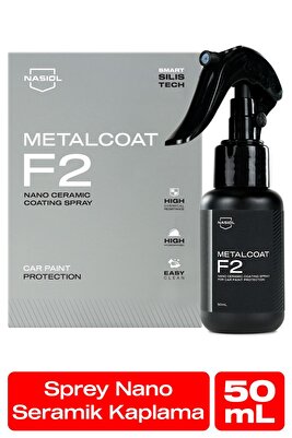 Metalcoat F2 Araç Sprey Nano Seramik Kaplama ve Boya Koruma-1 Yıl Dayanım-50ml-Su,Leke İtici ürün fotoğrafı