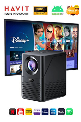 PJ216 Pro Smart Android Projeksiyon Cihazı - 1080p ürün fotoğrafı