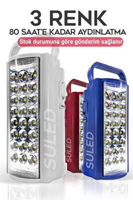 Kamp Lambası Usb 6v Akülü 80 Saat - 3gün Aydınlatma 24 Smd Led Işıldak Lamba 220v Şarj ürün fotoğrafı