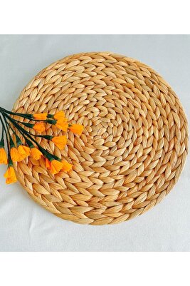 Adet Amerikan Hasır Servis Supla Örme Bambu 35cm Yeni Ürün ürün fotoğrafı