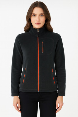 Store Kadın Polar Tam Fermuarlı Outdoor 3 Cepli Spor Polar Ceket ürün fotoğrafı