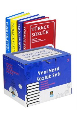 Yeni Nesil Sözlük Seti, Türkçe-ingilizce-atasözleri Ve Yazım Klavuzu (4 Kitap Kutulu, Biala Kapak... ürün fotoğrafı