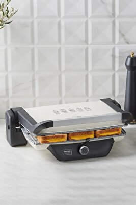 Gastro Classic Izgara Ve Tost Makinesi Krem 2000 W 6 Dilim Kapasiteli ürün fotoğrafı