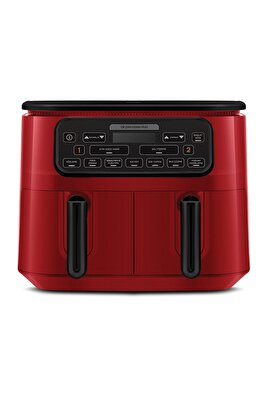 Air Pro Cook Duo Köz Xxxl 4+4 Litre Airfryer Ruby 8 Kişilik ürün fotoğrafı