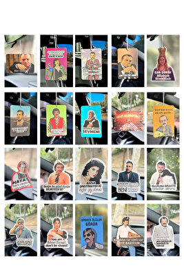 Ekonomik Paket Dekoratif Oto Araç Kokusu Ve Aksesuar Seti ürün fotoğrafı