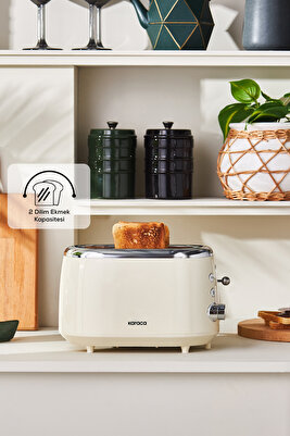 Crusty Ekmek Kızartma Makinesi Krem ürün fotoğrafı