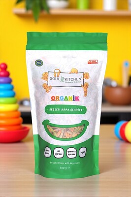 Organik Sebzeli Arpa Şehriye 300gr - Tuzsuz ürün fotoğrafı