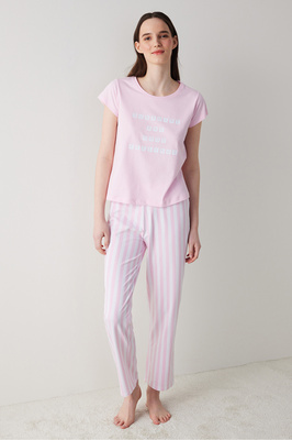 Sunshine Pembe Pantolon Pijama Takımı ürün fotoğrafı