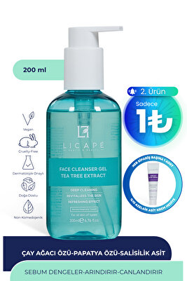 Çay Ağacı Özlü Yüz Temizleme Jeli 200 ml ürün fotoğrafı