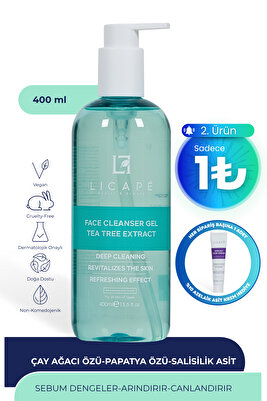 Çay Ağacı Özlü Yüz Temizleme Jeli 400ml ürün fotoğrafı