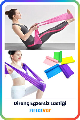 Pilates Kursu Dersi İçin Pilates Bandı Direnç Jimnastik Lastiği ürün fotoğrafı