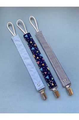 Emzik Askısı - Emzik Zinciri %100 Pamuk - Yıkanabilir ürün fotoğrafı