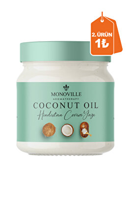 Hindistan Cevizi Yağı 200 ml Soğuk Sıkım %100 Saf ve Doğal (Coconut Oil) ürün fotoğrafı