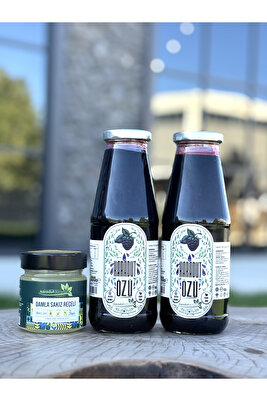 2 Adet Karadut Özü 1000 gr Damla Sakızı Reçeli 230 gr ürün fotoğrafı