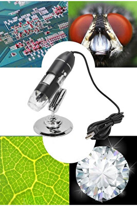 1600x Zoom 2mp Usb Dijital Mikroskop 8 Ledli Kamera ürün fotoğrafı