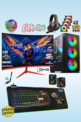 Rm60 I5-3470 16gb 512gb Ssd 4gb Gt740 23.8" Oyuncu Masaüstü Bilgisayarı ürün fotoğrafı