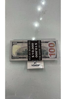 Geçersiz Şaka Düğün Parası Sahte Para 100 Adet Oyun Parası 100 Dolar ürün fotoğrafı