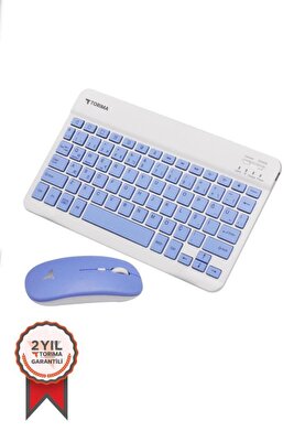 Kablosuz Klavye Mouse Seti TMK-04 Mor ürün fotoğrafı