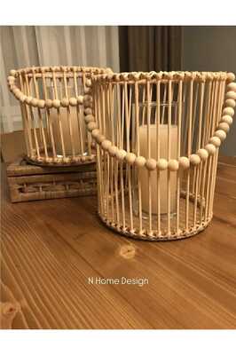 Bambu Çubuk Fener Sepet ürün fotoğrafı