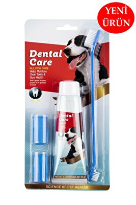 Kedi Köpek Diş Fırçası ve Diş Macunu Seti Yenilebilir Diş Macunu Dental Kit Ağız ve Diş Sağlık Seti ürün fotoğrafı