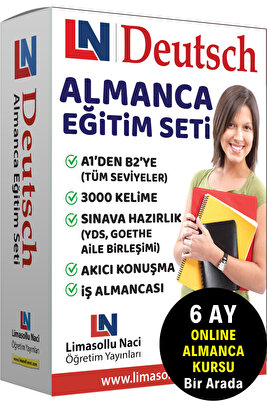 Almanca Eğitim Seti, Almanca Kitap, Kelime Öğrenme Sınav Hazırlık Kitap, Yds Goethe Testdaf Telc Dsh ürün fotoğrafı