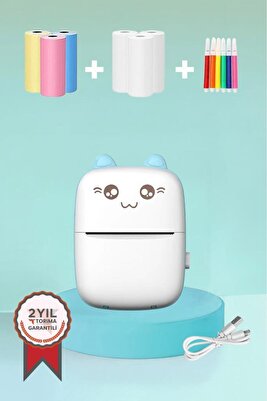 C9 Mavi Mini Yazıcı Mini Taşınabilir Termal Yazıcı Kablosuz Bağlantı Ap Kontrol ürün fotoğrafı